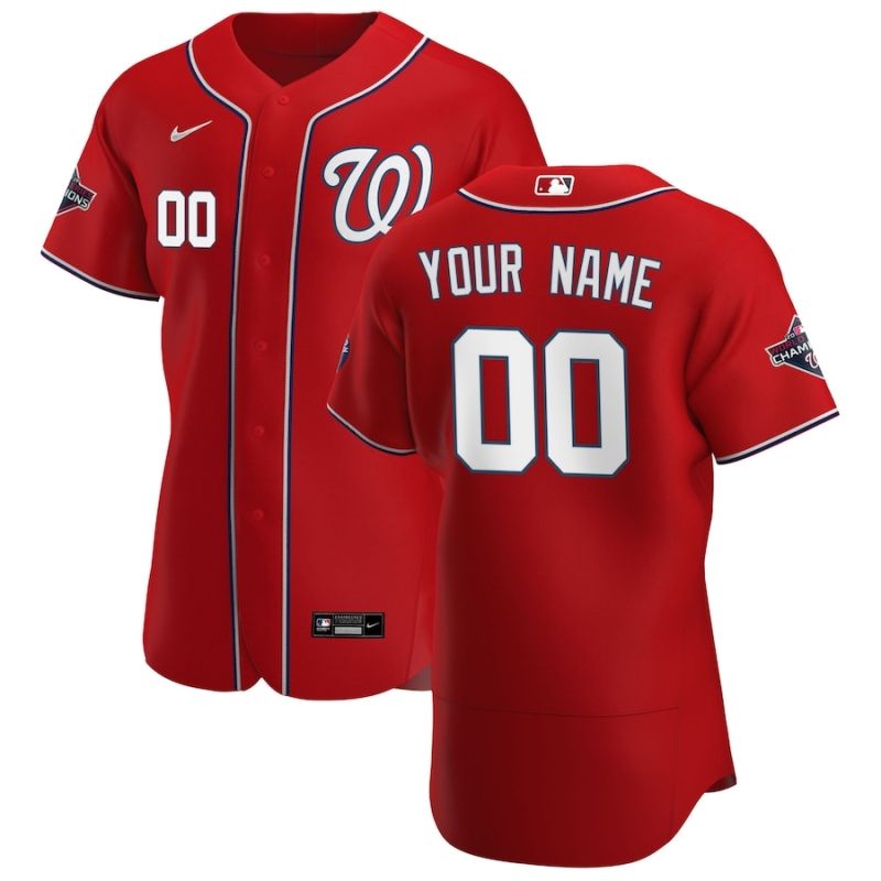 Washington Nationals Personalized 2020 Mlb Red Jersey