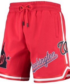 Washington Nationals Team Logo Shorts - Red, Men