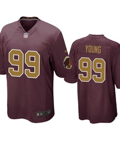 Washington Redskins Chase Young Burgundy 2020 Nfl Draft Alternate Game Jersey