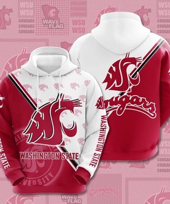 Washington State Cougars 3D Hoodie NCAA Gifts