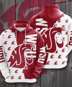 Washington State Cougars Custom Hoodie 3D Size S To 5Xl