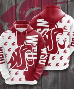 Washington State Cougars Custom Hoodie 3D Size S To 5Xl