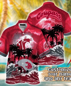 Washington State Cougars NCAA Best Hawaiian Shirt Ever- Customize Any Team Any League