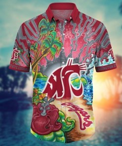 Washington State Cougars NCAA Flower Hawaii Shirt For Fans Ver 1