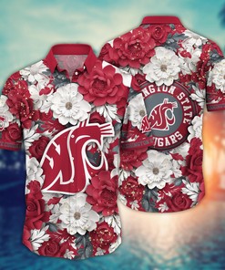 Washington State Cougars NCAA Flower Hawaii Shirt For Fans Ver 12