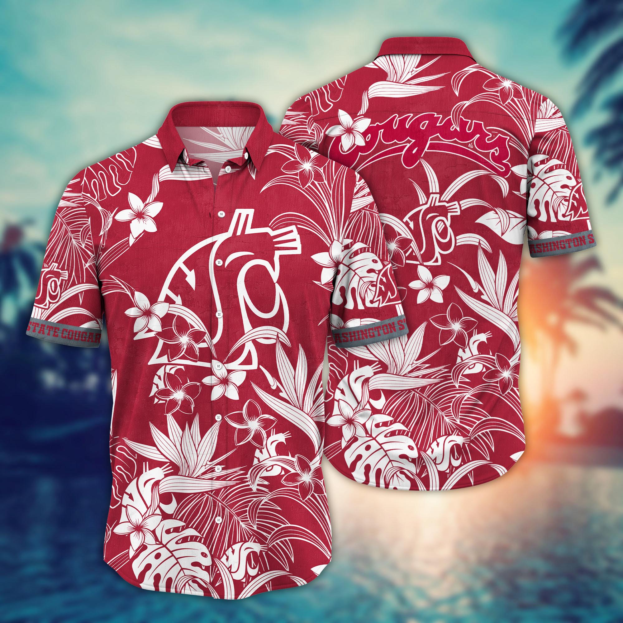 Washington State Cougars NCAA Flower Hawaii Shirt For Fans Ver 13