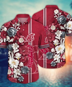 Washington State Cougars NCAA Flower Hawaii Shirt For Fans Ver 23