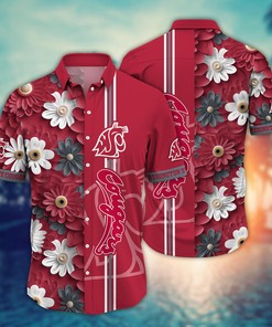 Washington State Cougars NCAA Flower Hawaii Shirt For Fans Ver 25