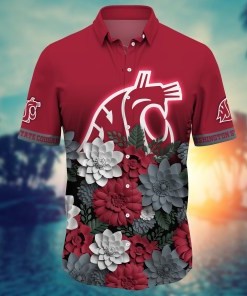 Washington State Cougars NCAA Flower Hawaii Shirt For Fans Ver 27