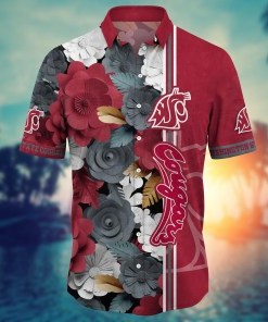 Washington State Cougars NCAA Flower Hawaii Shirt For Fans Ver 36