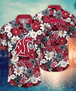 Washington State Cougars NCAA Flower Hawaii Shirt For Fans Ver 4