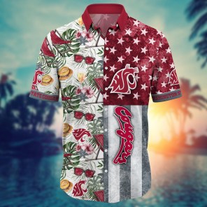 Washington State Cougars NCAA Flower Hawaii Shirt For Fans Ver 7