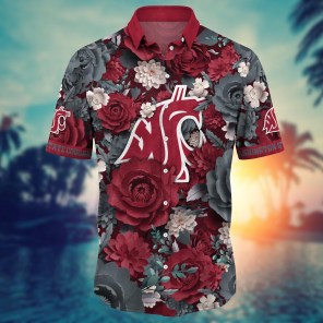 Washington State Cougars NCAA Flower Hawaii Shirt For Fans Ver 8