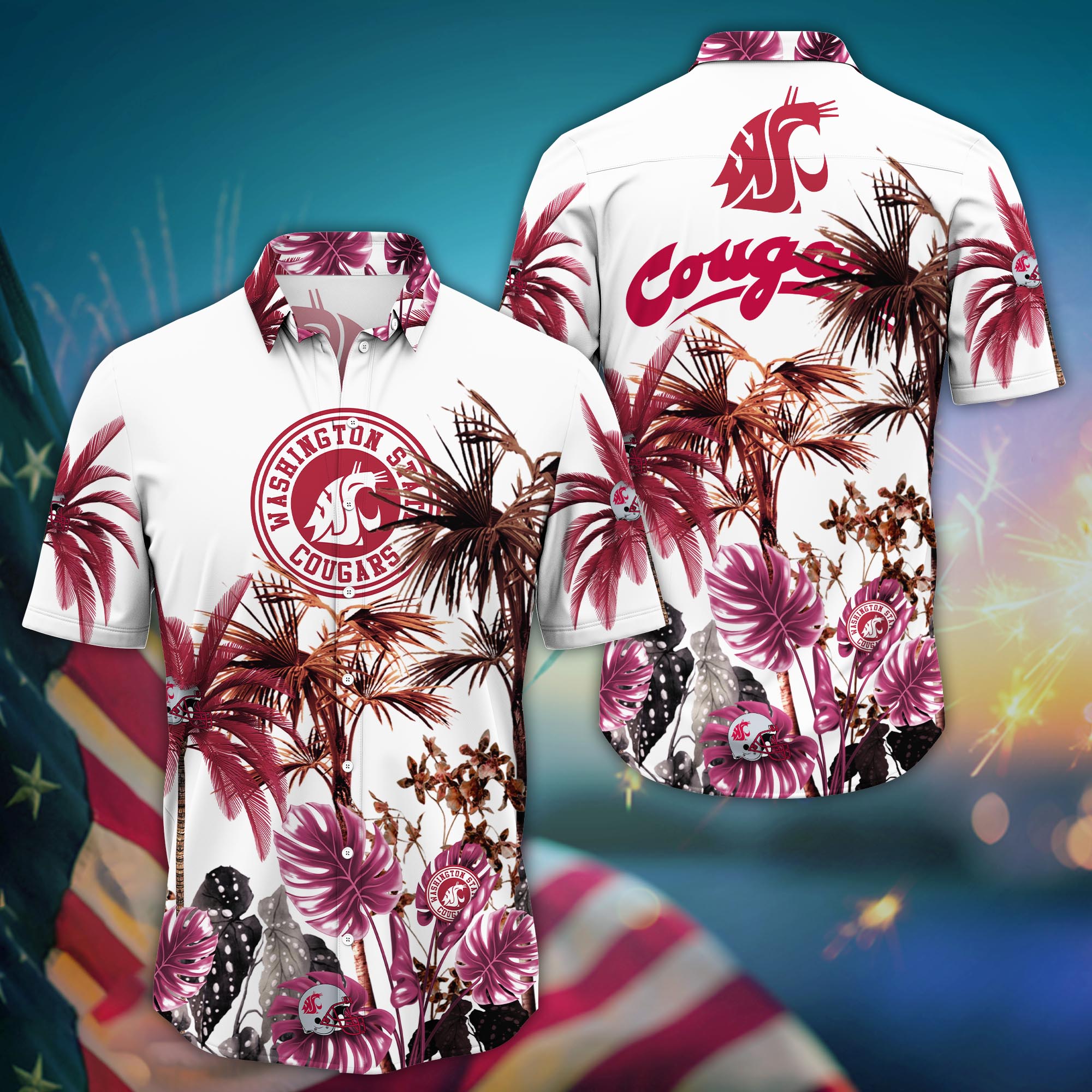 Washington State Cougars NCAA Hawaii Shirt For Fans Ver 1