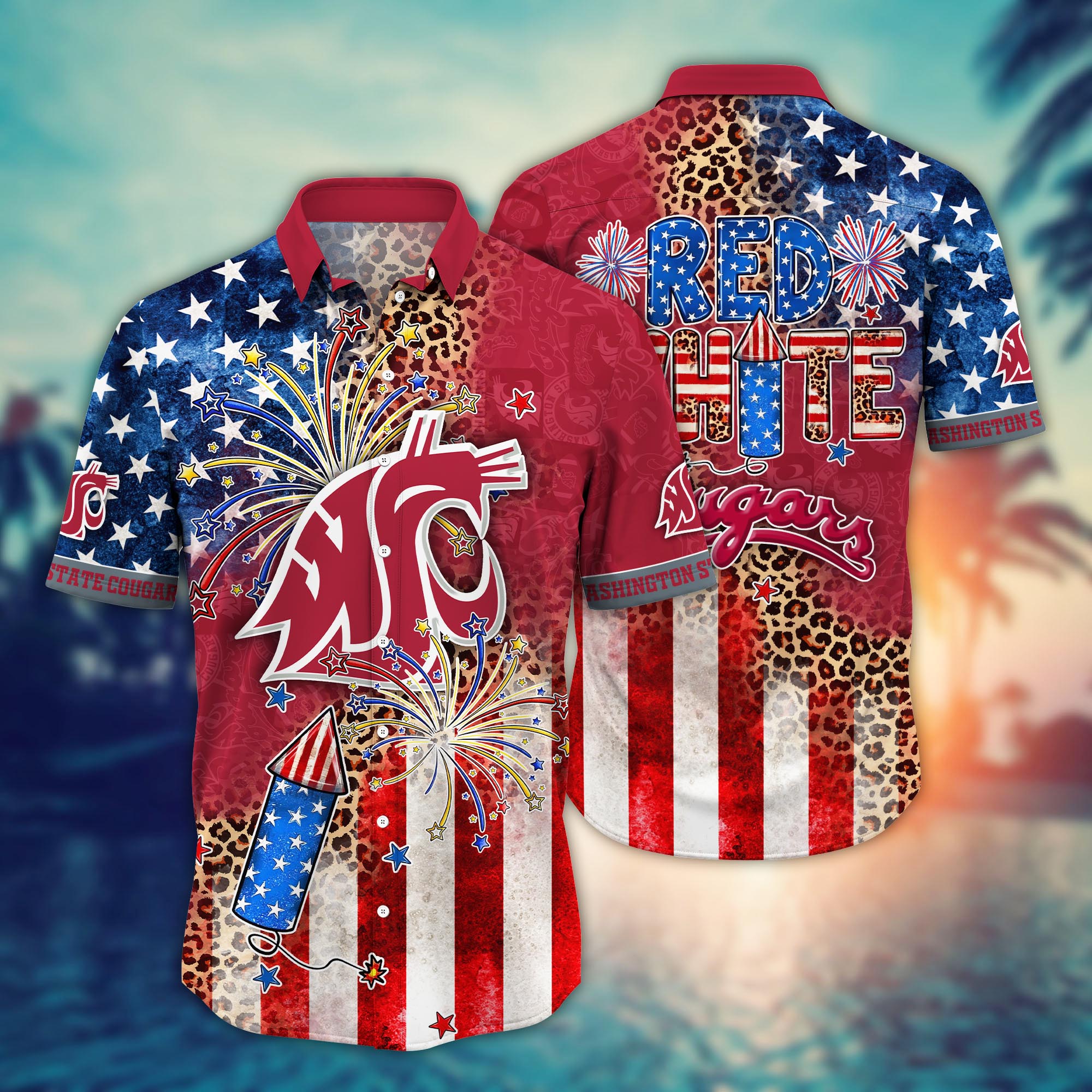 Washington State Cougars NCAA Hawaii Shirt Ver 1
