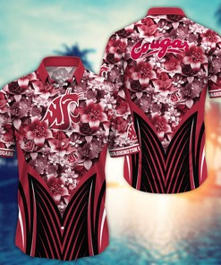 Washington State Cougars NCAA Hawaiian Shirt, Aloha Shirt Ver 1
