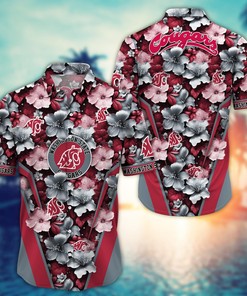 Washington State Cougars NCAA Hawaiian Shirt, Aloha Shirt Ver 2