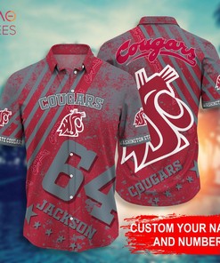 Washington State Cougars Personalized Hawaiian Shirt