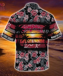 Washington State Cougars Summer Hawaiian Shirt, Floral Pattern for Sports Enthusiast This Year