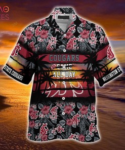 Washington State Cougars Summer Hawaiian Shirt, Floral Pattern for Sports Enthusiast This Year
