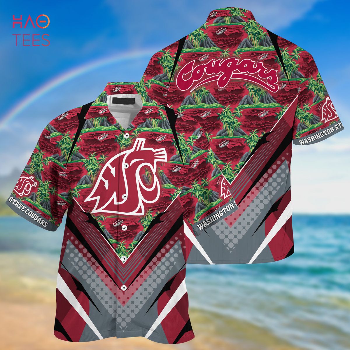 Washington State Cougars Summer Hawaiian Shirts for Fans Ver 1