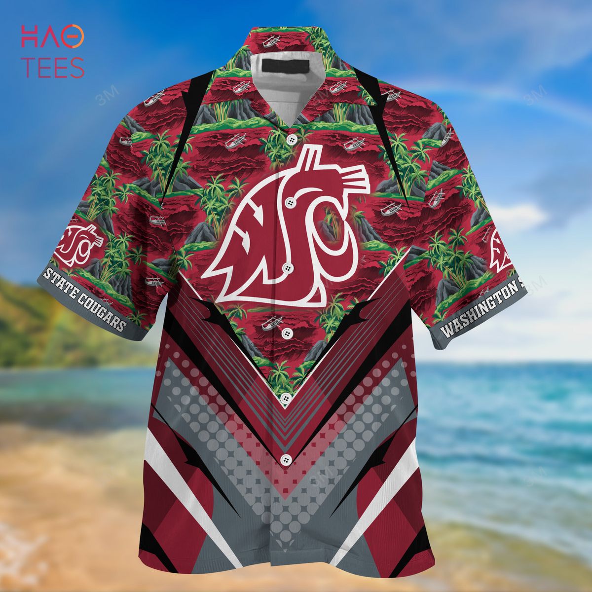 Washington State Cougars Summer Hawaiian Shirts for Fans Ver 1