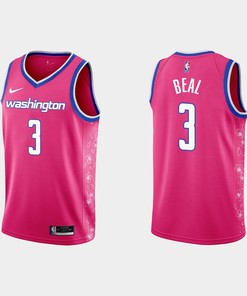 Washington Wizards 3 Bradley Beal 2022-23 Cherry Blossom City Pink Men Jersey