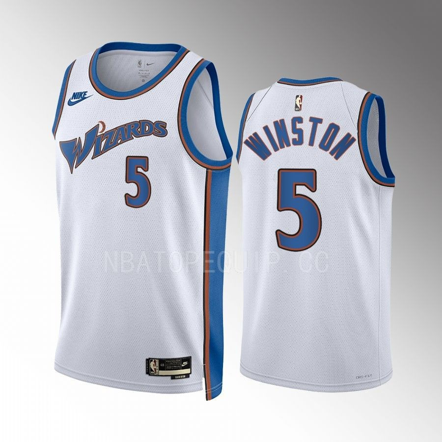 Washington Wizards Cassius Winston 5 2022-23 Classic Edition White Jersey Swingman