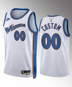 Washington Wizards Custom 00 2022-23 Classic Edition White Jersey Swingman