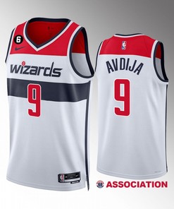 Washington Wizards Deni Avdija 9 White Association Edition Men Jersey 2022-23 Swingman