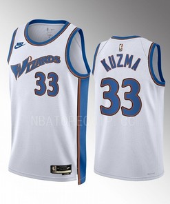Washington Wizards Kyle Kuzma 33 2022-23 Classic Edition White Jersey Swingman
