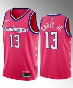 Washington Wizards Vernon Carey Jr. 13 2022-23 Cherry Blossom City Pink Jersey Swingman