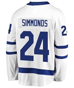 Wayne Simmonds 24 Toronto Maple Leafs Stanley Cup 2023 Playoffs Patch Away Breakaway Men Jersey - White