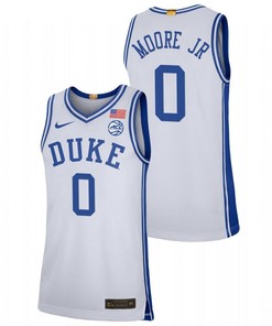 Wendell Moore Jr. 0 Duke Blue Devils 2023 College Basketball Limited Men Jersey - White