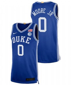 Wendell Moore Jr. 0 Royal Duke Blue Devils 2023 College Basketball Jersey