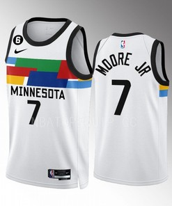 Wendell Moore Jr. 7 Minnesota Timberwolves City Edition White Men Jersey 2022-23 Swingman