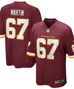 Wes Martin Washington Football Team Game Player Jersey - Burgundy Nfl