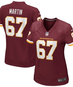 Wes Martin Washington Football Team Womens Game Player Jersey -burgundy Nfl