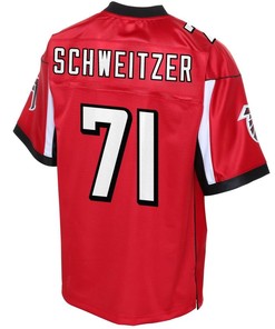 Wes Schweitzer Atlanta Falcons Nfl Pro Line Player Jersey - Red