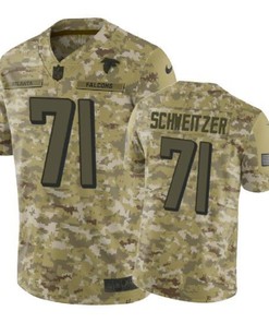 Wes Schweitzer Jersey Nfl Camo Atlanta Falcons