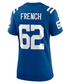 Wesley French Indianapolis Colts Women's Game Player Jersey - Royal