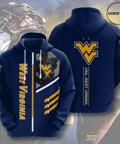 West Virginia Mountaineers American Football 3D Hoodie