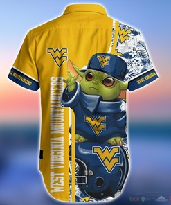 West Virginia Mountaineers Baby Yoda NCAA Hawaiian Shirts