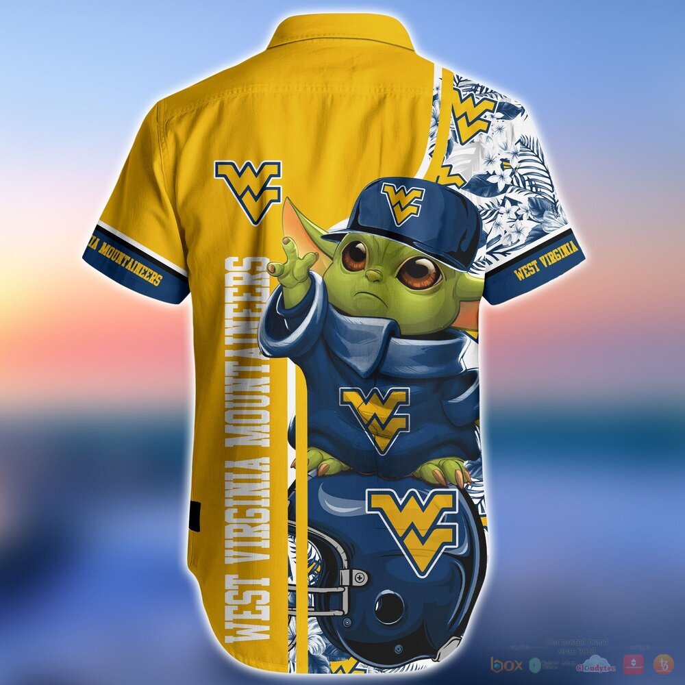 West Virginia Mountaineers Baby Yoda NCAA Hawaiian Shirts