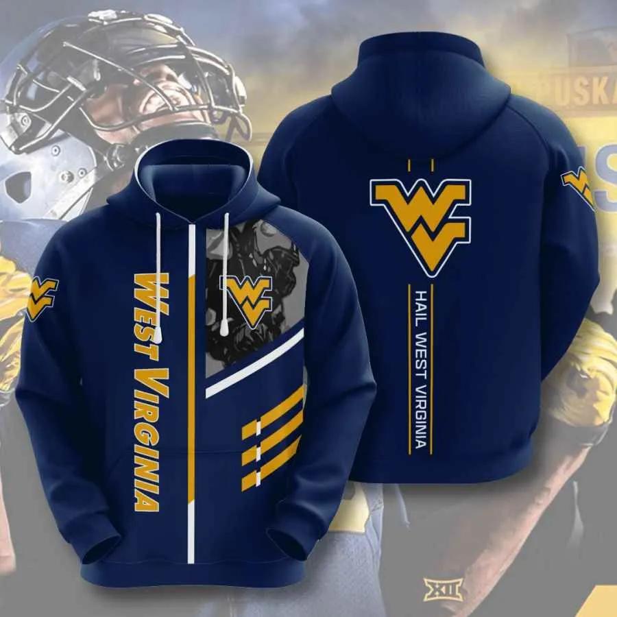 West Virginia Mountaineers Hail West Virginia Football 3D Hoodie College Gifts