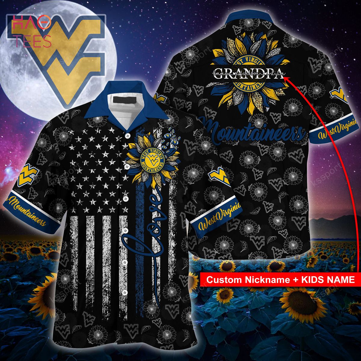 West Virginia Mountaineers Hawaiian Shirt