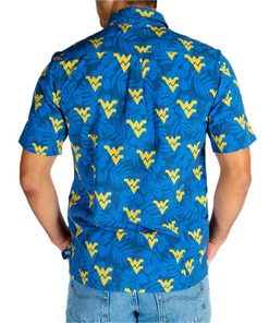 West Virginia Mountaineers Hawaiian Shirt Hibiscus Beach Shirt