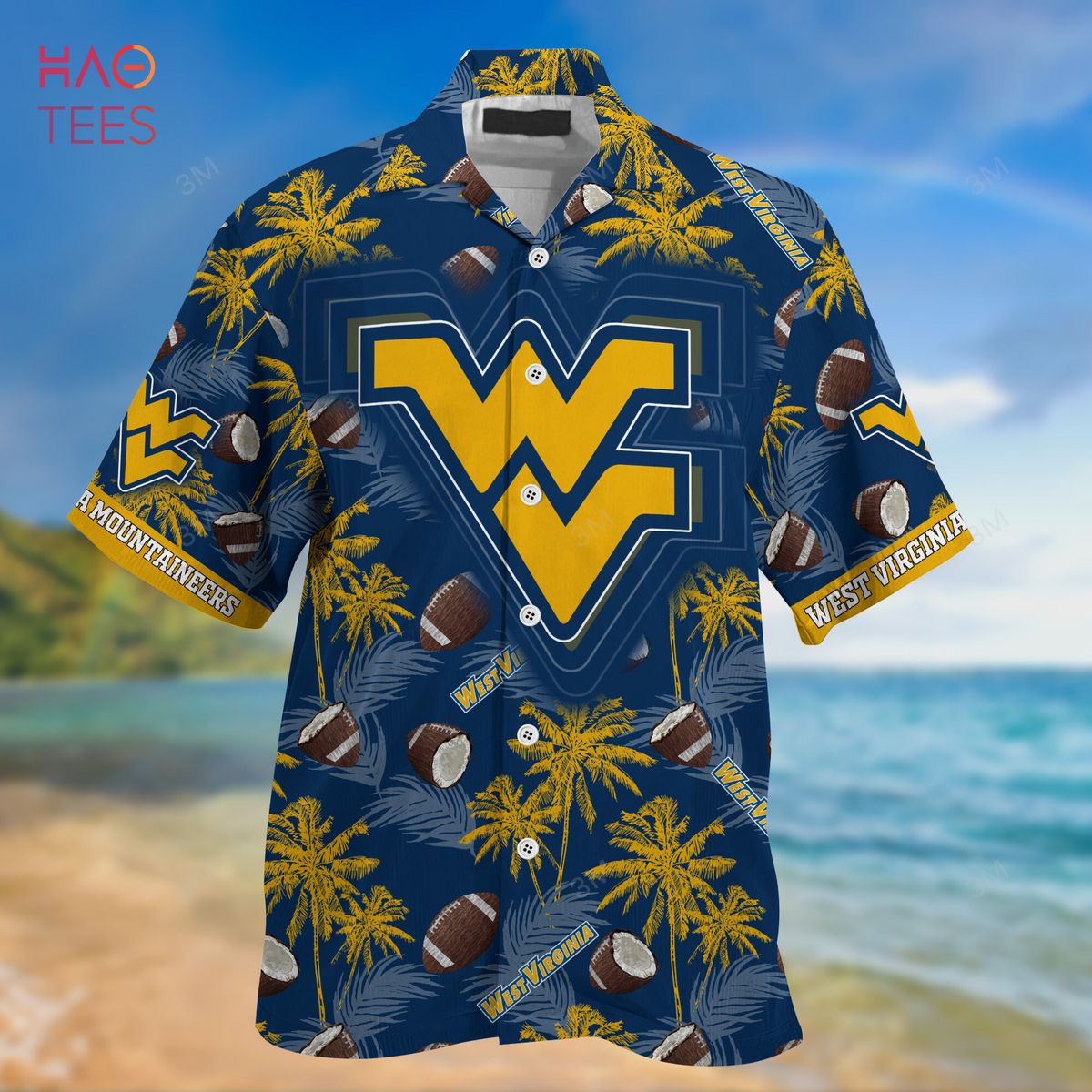 West Virginia Mountaineers Hawaiian Shirt, New Gift for Summer