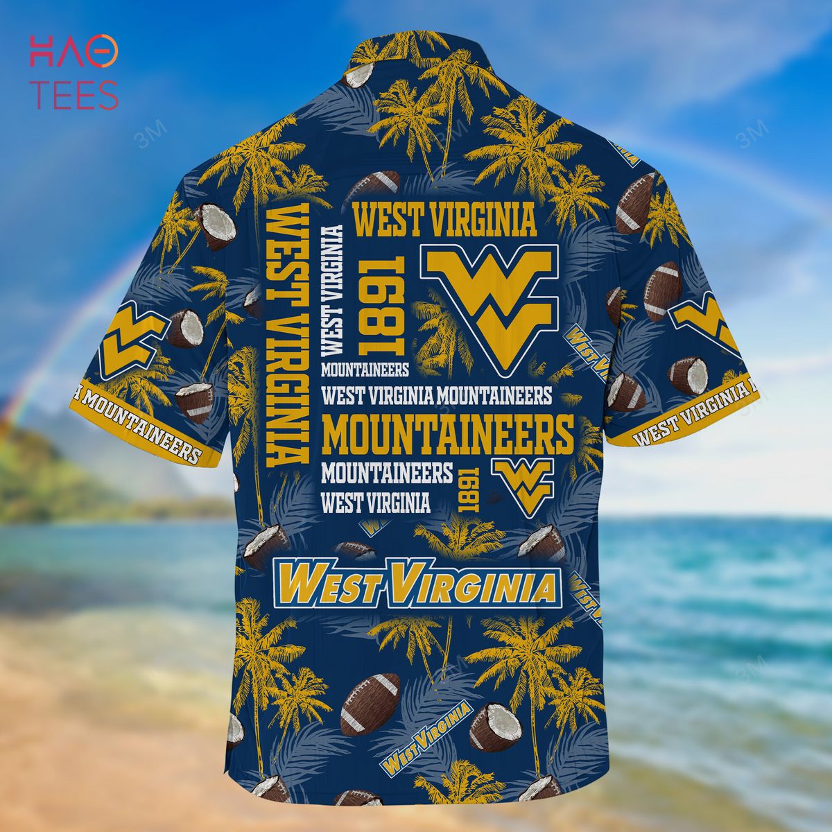 West Virginia Mountaineers Hawaiian Shirt, New Gift for Summer