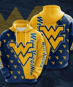 West Virginia Mountaineers Many Logo Football 3D Hoodie Mountaineers Gift